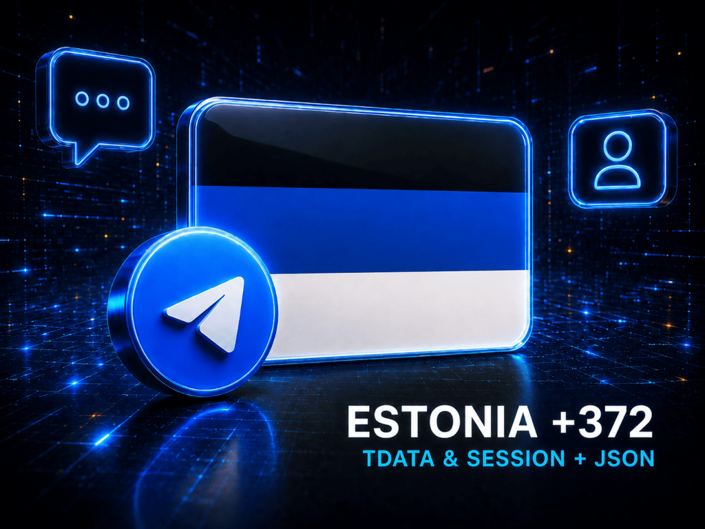 🇺🇦 Estonia +372 TDATA & SESSION + JSON
