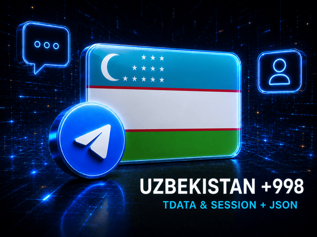 Uzbekistan +998 Telegram accounts TDATA, Session and JSON